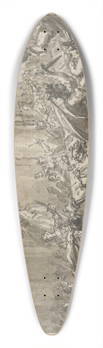 Simon Fokke - Geschichte Alexanders des Groen 39.3 inch art pintail longboard deck