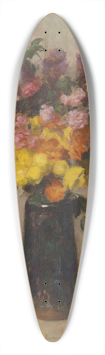 Simon Glcklich - Blumenstillleben 39.3 inch art pintail longboard deck