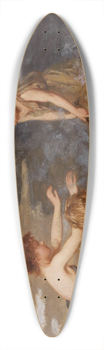 Simon Glcklich - Das Lagerfeuer 39.3 inch art pintail longboard deck