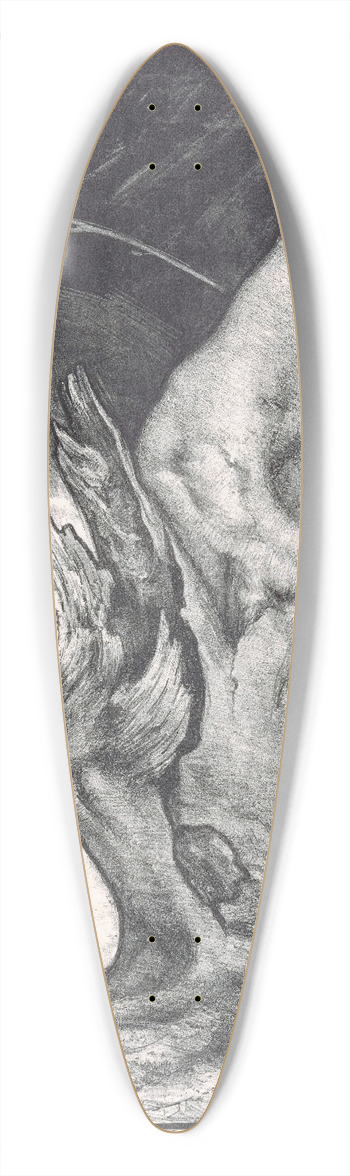 Simon Moulijn - Boomstronk 39.3 inch art pintail longboard deck
