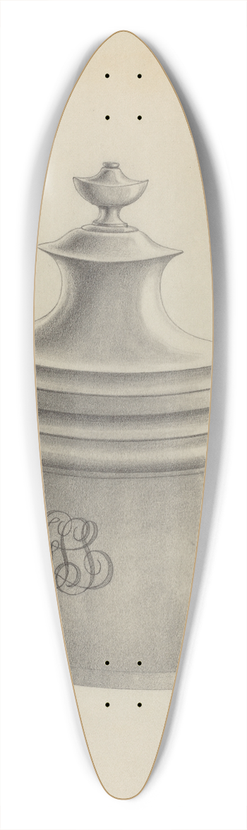 Simon Weiss - Silver Sugar Bowl 39.3 inch art pintail longboard deck