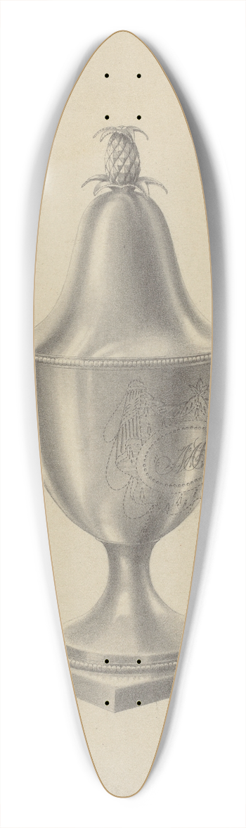 Simon Weiss - Silver Sugar Bowl 39.3 inch art pintail longboard deck