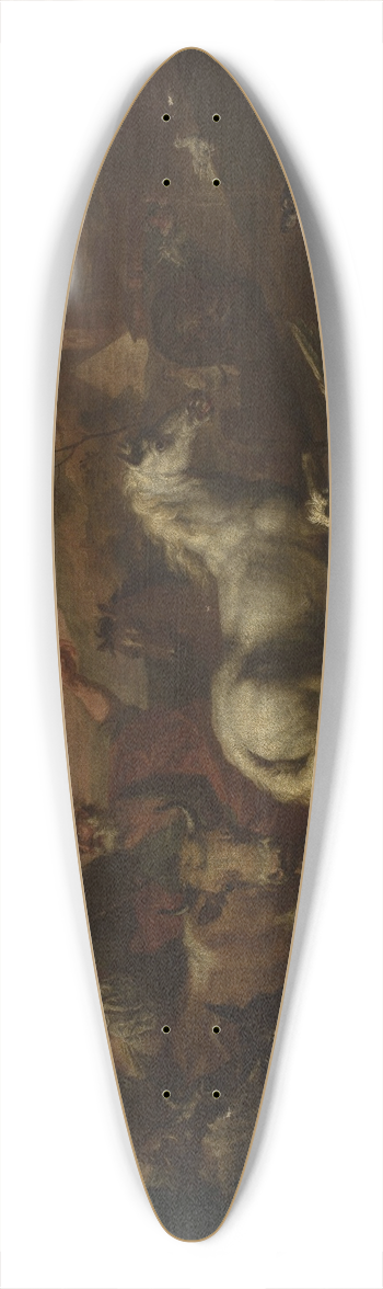 Sinibaldo Scorza - In front of Noahs Ark 39.3 inch art pintail longboard deck