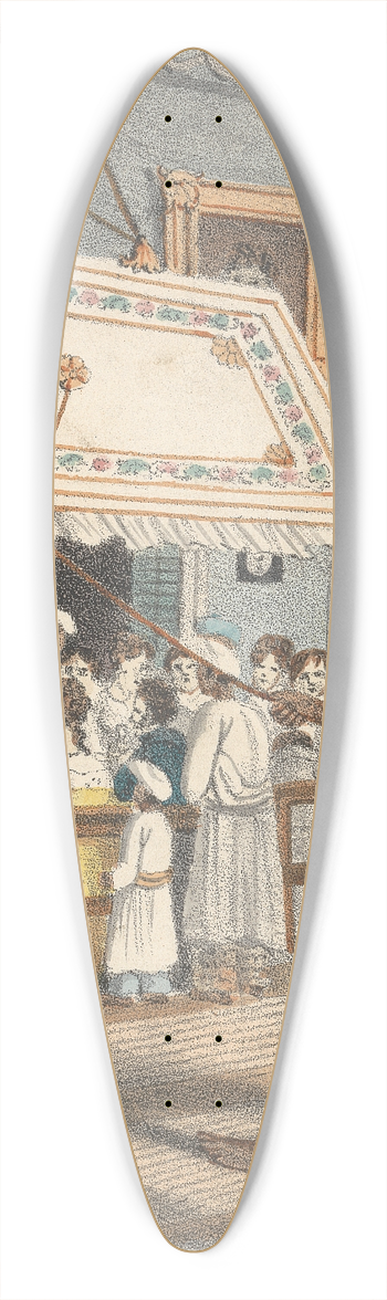 Sir Charles D'Oyly - A Punca Bearer 39.3 inch art pintail longboard deck