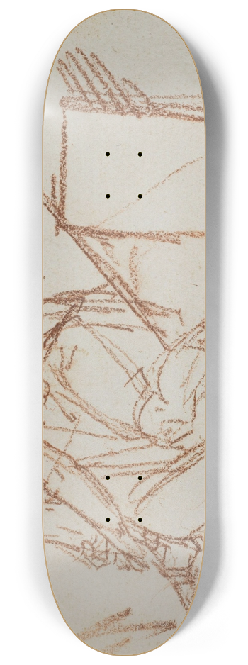 Guillaume Boichot - Guerrier rajustant sa sandale 8.25 inch art skate deck