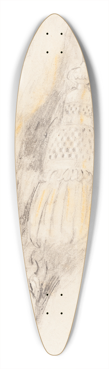 Sir David Wilkie - A Tassel 39.3 inch art pintail longboard deck