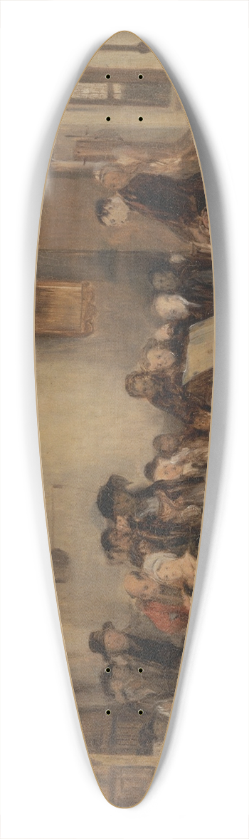 Sir David Wilkie - Sketch for The Reading of a Will 39.3 inch art pintail longboard deck