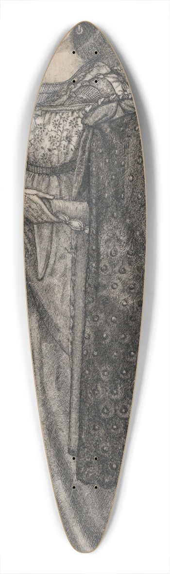 Sir Edward Coley Burne-Jones - Alice, la Belle Plerine 39.3 inch art pintail longboard deck