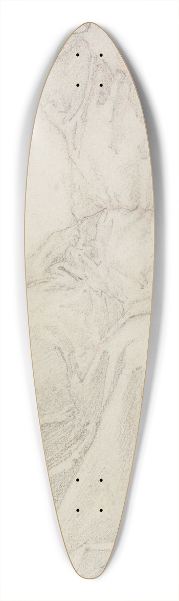 Sir Edward Coley Burne-Jones - Classical Figure 39.3 inch art pintail longboard deck