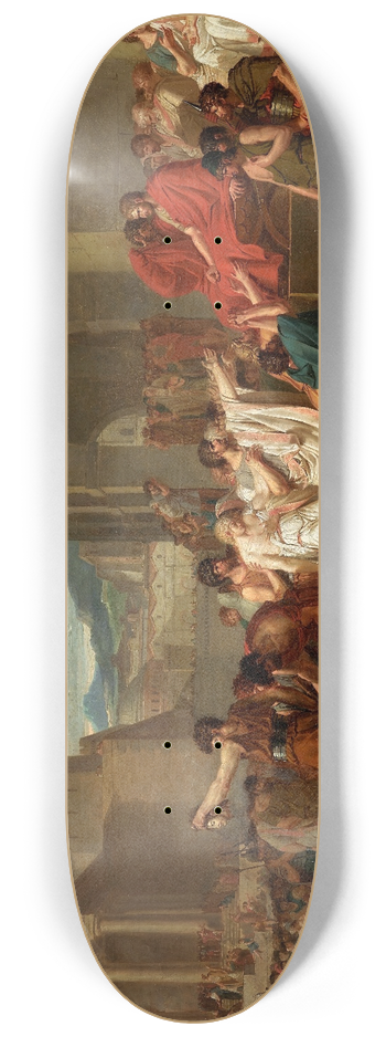 Guillaume-Guillon Lethire - Brutus condemning his sons to death 8.25 inch art skate deck