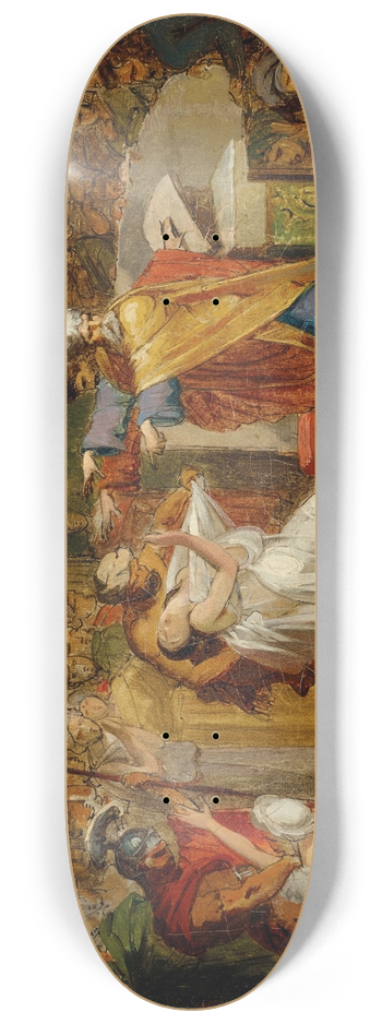 Guillaume-Guillon Lethire - The Condemnation of Rhea Silvia by Amulius 8.25 inch art skate deck