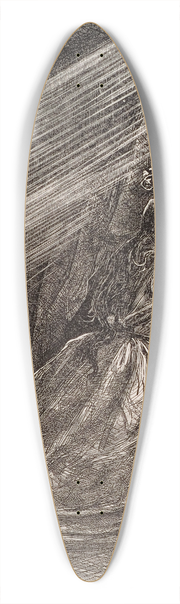 Sir John Everett Millais - Iren 39.3 inch art pintail longboard deck