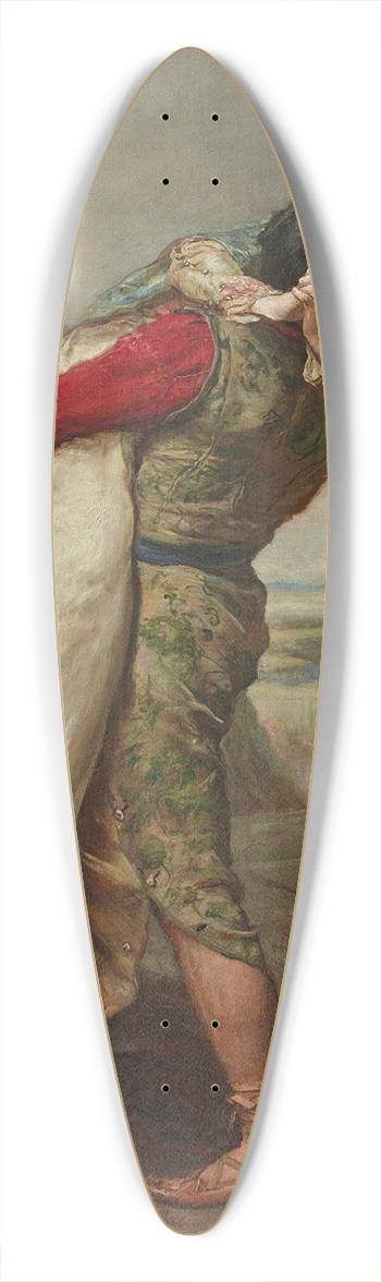 Sir John Everett Millais - The Crown of Love 39.3 inch art pintail longboard deck