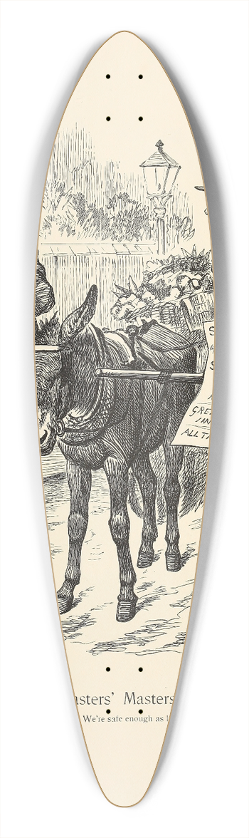 Sir John Tenniel - Our Masters Masters 39.3 inch art pintail longboard deck