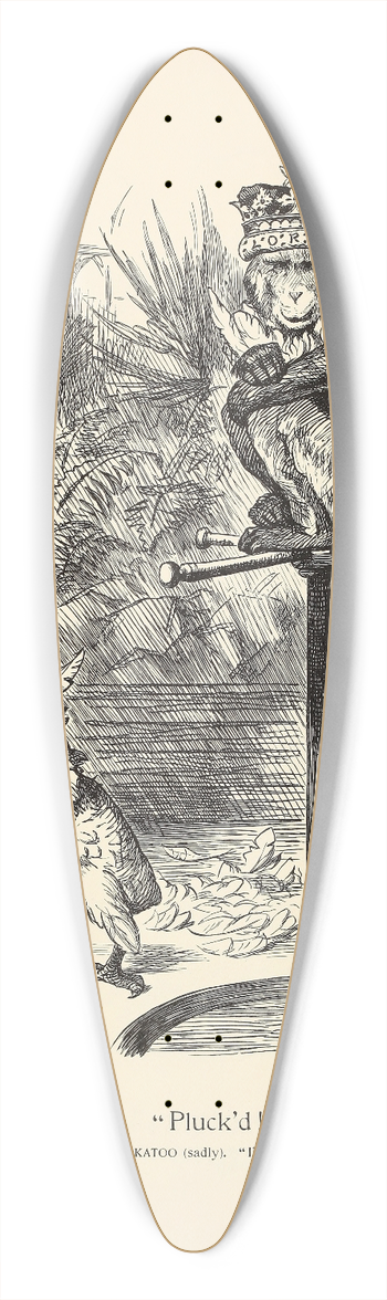 Sir John Tenniel - Pluckd! 39.3 inch art pintail longboard deck