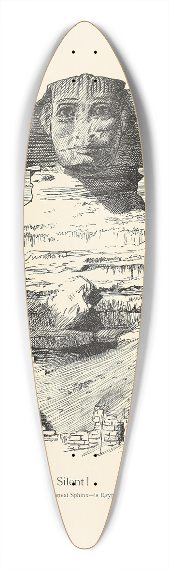 Sir John Tenniel - Silent! 39.3 inch art pintail longboard deck