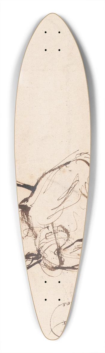 Sir Joshua Reynolds - Seated Man 39.3 inch art pintail longboard deck