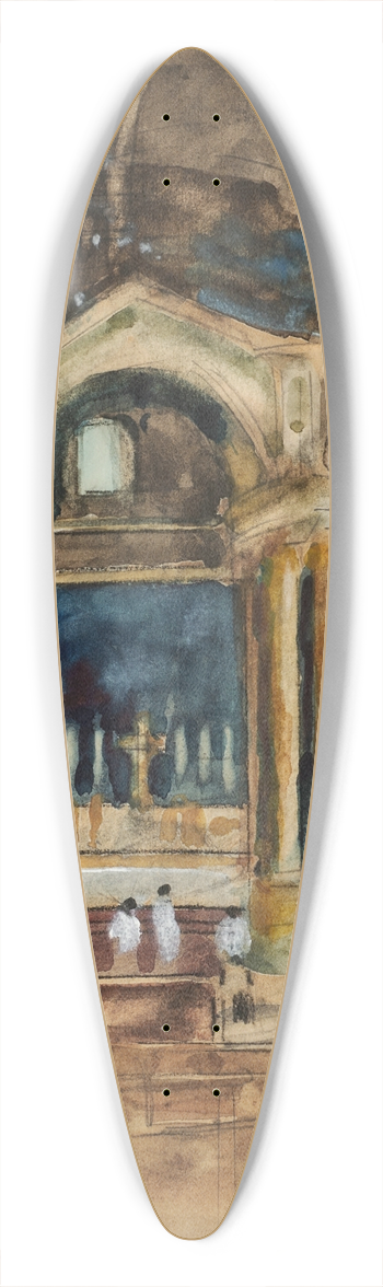 Sir William Eden - Study 39.3 inch art pintail longboard deck
