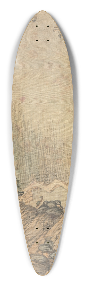 Song Xu - Xintang (Immortals Peak) 39.3 inch art pintail longboard deck