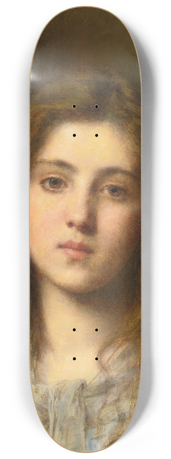 Alexei Harlamoff - Portrait Of A Young Girl 8.25 inch art skate deck