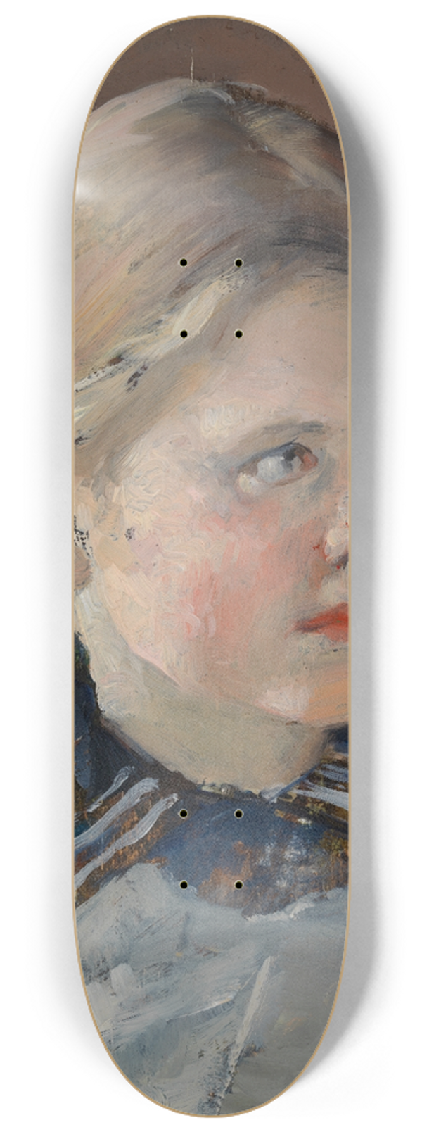 Gunnar Berndtson - Head Of A Girl, Study For The Family Portrait Of Baron Magnus Von Born 8.25 inch art skate deck