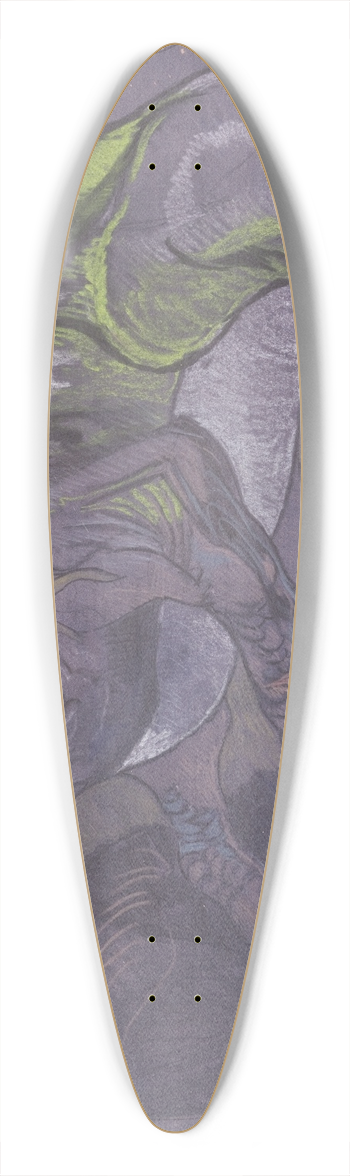 Stanisaw Ignacy Witkiewicz - Chameleo, from the series; Astronomical compositions 39.3 inch art pintail longboard deck
