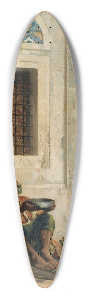 Stanisaw von Chlebowski - MendicantAt The Mosque Door 39.3 inch art pintail longboard deck