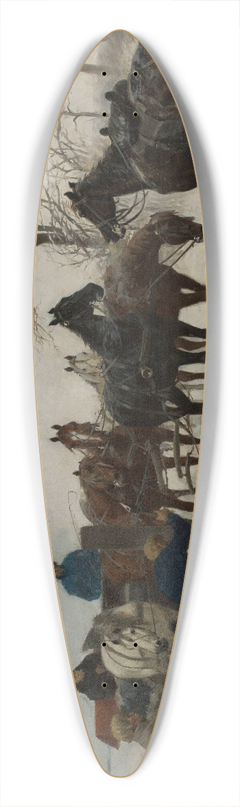 Stanisaw Witkiewicz - Narrow gate 39.3 inch art pintail longboard deck
