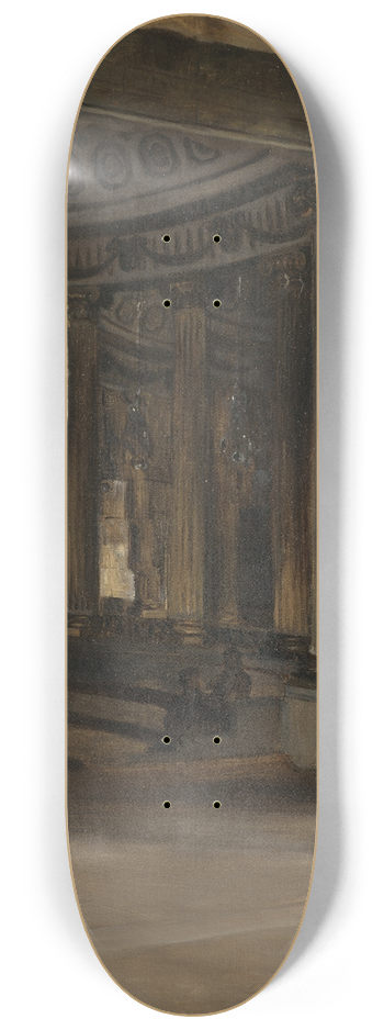 Gustaf Cederstrm - The Theatre at Gripsholm 8.25 inch art skate deck