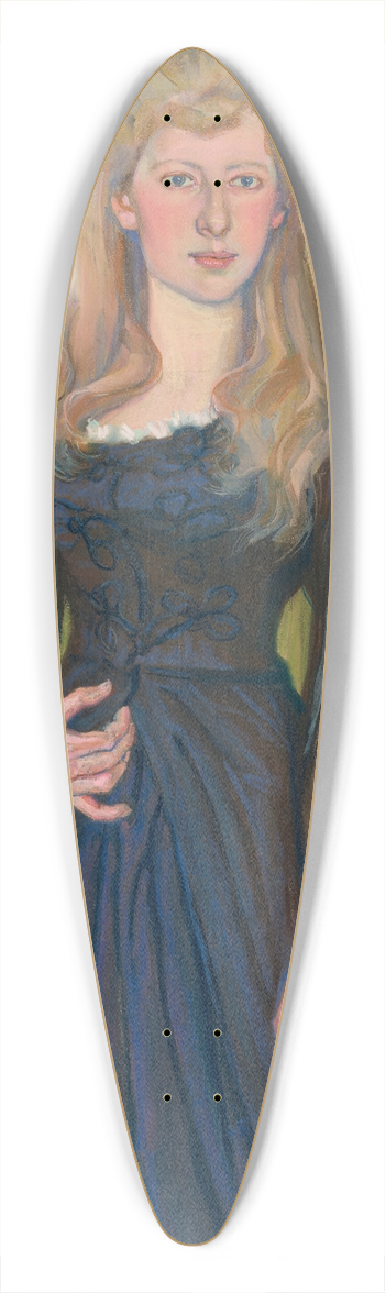 Stanisaw Wyspiaski - Portret modej damy 39.3 inch art pintail longboard deck