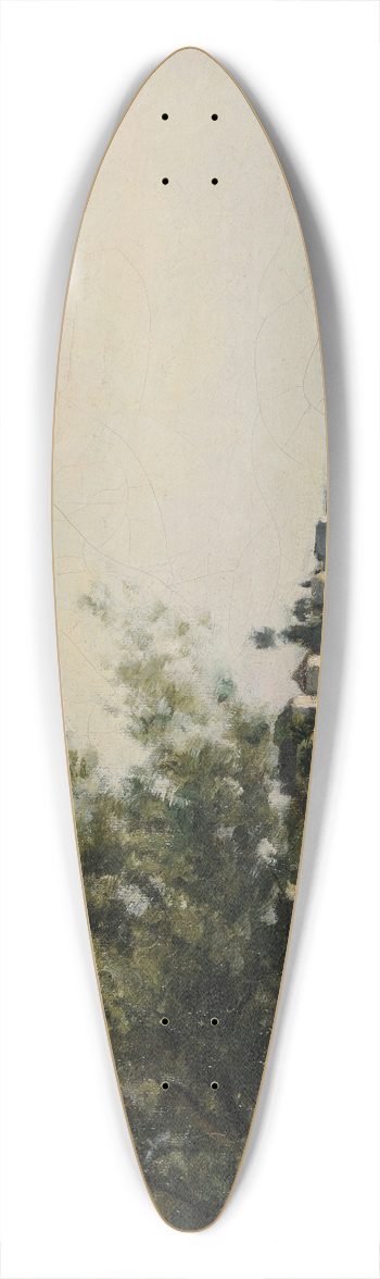 Stanislas Lpine - La Seine  Saint-Ouen 39.3 inch art pintail longboard deck
