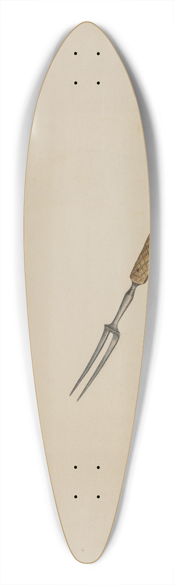 Stanley Mazur - Knife and Fork 39.3 inch art pintail longboard deck