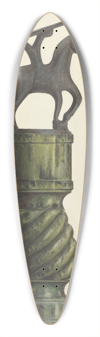 Stanley Mazur - Shoe Shine Foot Rest 39.3 inch art pintail longboard deck