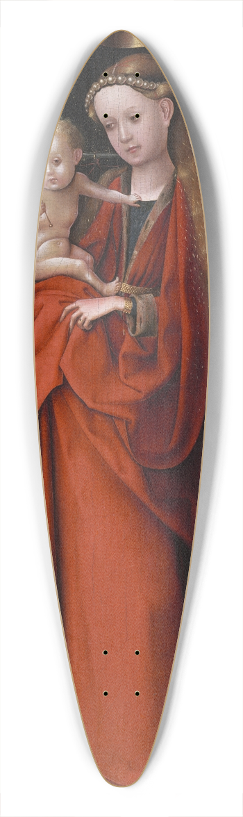 Stefan Lochner - The Virgin Crowned by Angels 39.3 inch art pintail longboard deck