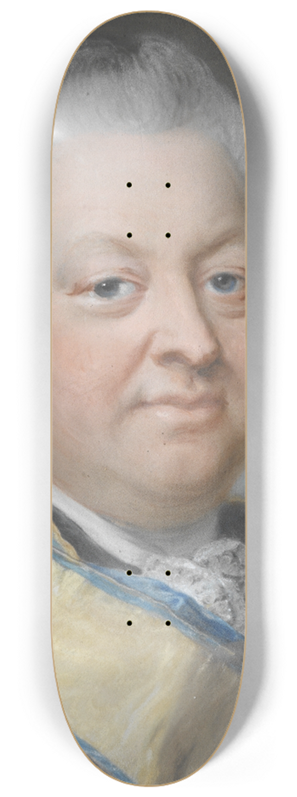 Gustaf Lundberg - Volter Reinhold, Stackelberg, 1705-1801 8.25 inch art skate deck