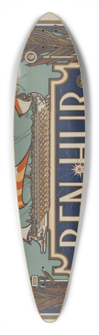 Strobridge and Co - Ben-Hur. 39.3 inch art pintail longboard deck