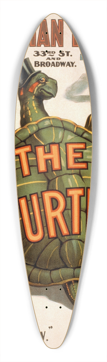 Strobridge and Co - The turtle 39.3 inch art pintail longboard deck