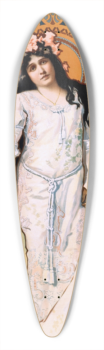 Strobridge & Co. Lith. - Julia Arthur [as] Juliet 39.3 inch art pintail longboard deck