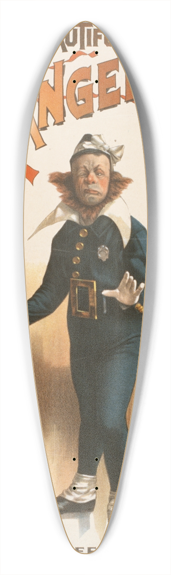 Strobridge & Co. Lith. - Rices beautiful Evangeline 39.3 inch art pintail longboard deck