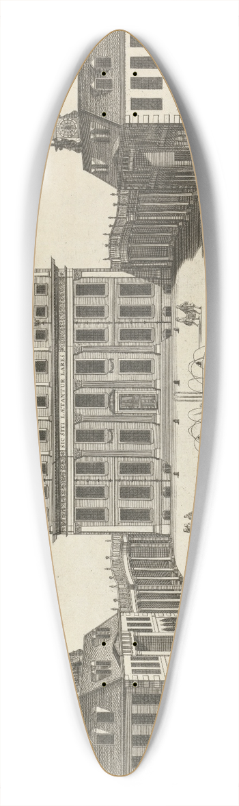 Sutton Nicholls - Buckingham House 39.3 inch art pintail longboard deck