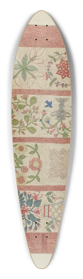 Suzanne Roy - Appliqued Bedspread 39.3 inch art pintail longboard deck