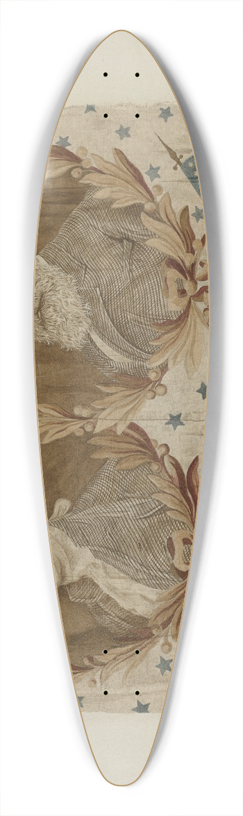 Suzanne Roy - Historical Printed Cotton 39.3 inch art pintail longboard deck