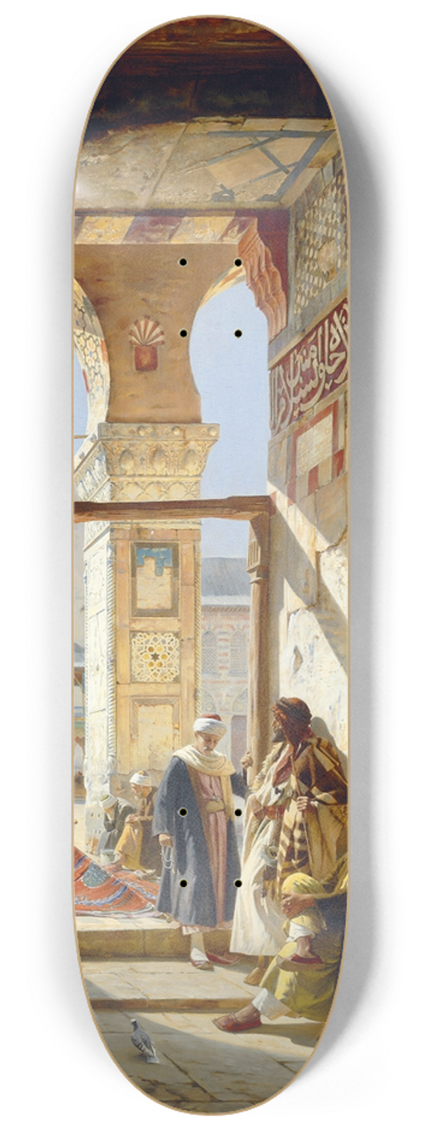 Gustav Bauernfeind - The Gate of the Great Umayyad Mosque, Damascus 8.25 inch art skate deck