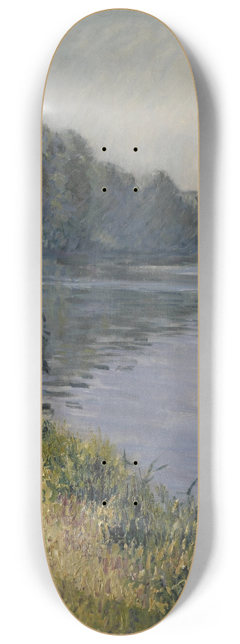 Gustave Caillebotte - La Seine  lle Marante par temps brumeux 8.25 inch art skate deck