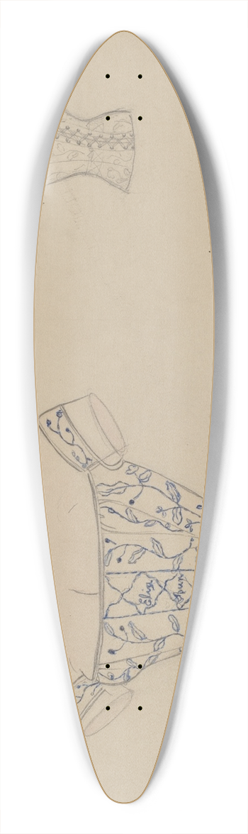 Sylvia De Zon - Corset 39.3 inch art pintail longboard deck