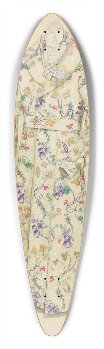 Sylvia De Zon - Dressing Gown 39.3 inch art pintail longboard deck