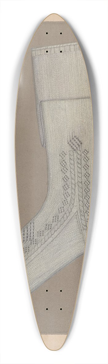Sylvia De Zon - Stockings 39.3 inch art pintail longboard deck