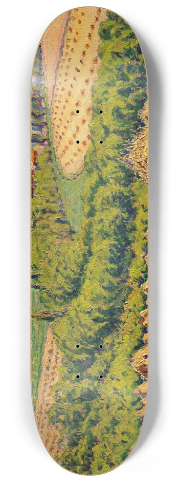 Gustave Cariot - Meules de foin 8.25 inch art skate deck