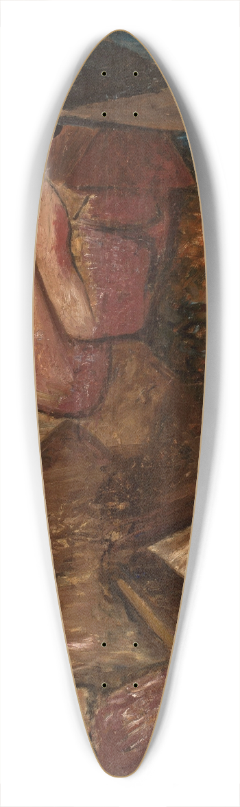Tadeusz Makowski - Masquerade in the dark 39.3 inch art pintail longboard deck
