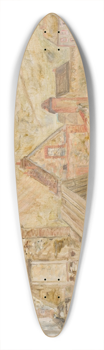 Tadeusz Makowski - Road to Merey 39.3 inch art pintail longboard deck